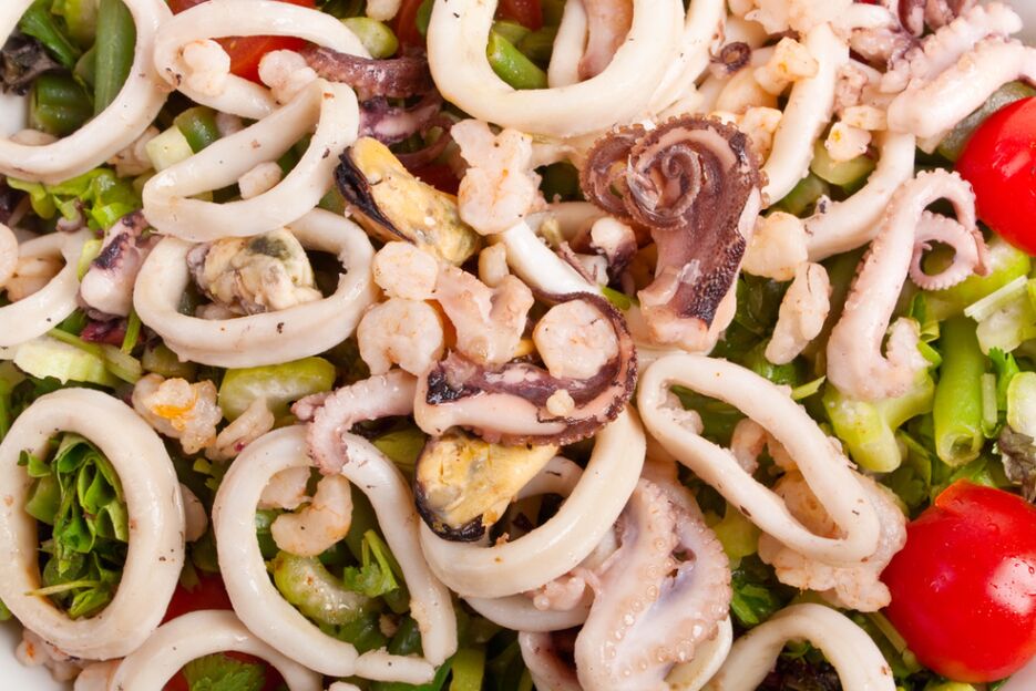 ensalada de mariscos