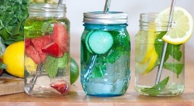 Ejemplo de menú de dieta para beber durante 7 días.