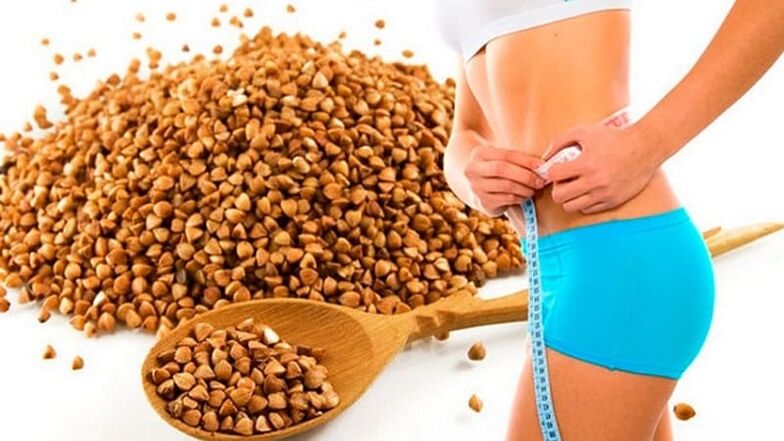 medir la cintura durante la dieta del trigo sarraceno